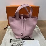99% New HERMES Picotin 18, Sakura Pink, K Stamp
