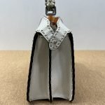98% New FENDI Peekaboo ISeeU, Med, White Calf & Python