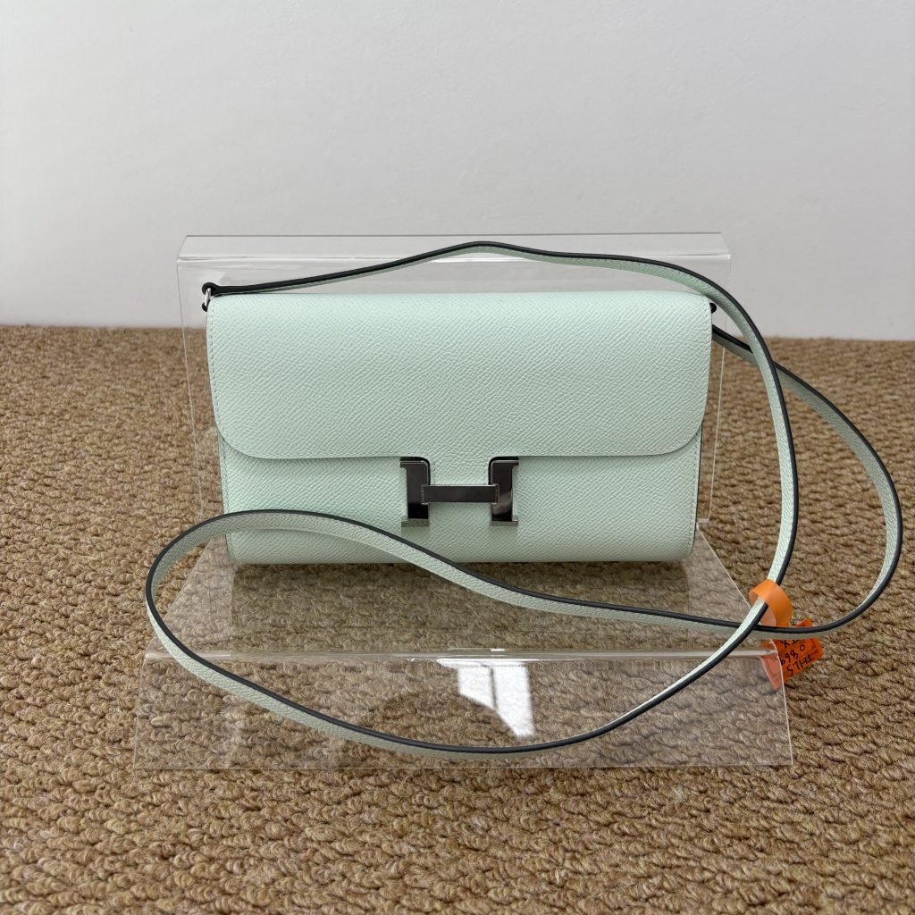 99% New HERMES Constance Togo, Vert Cypress, K Stamp