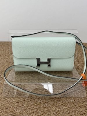 99% New HERMES Constance Togo, Vert Cypress, K Stamp