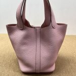 99% New HERMES Picotin 18, Sakura Pink, K Stamp