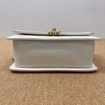 99% New Chanel 19, Double Gold Beads, White‑Gold Skin