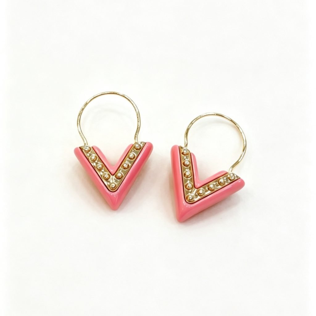 99% New LV Pink Earrings