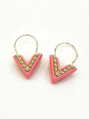 99% New LV Pink Earrings