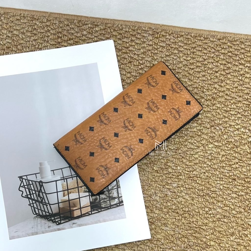 97% New MCM Wallet, Cognac, Bifold