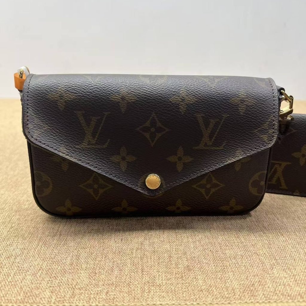 98% New LV Felicie, Green Strap, Chip
