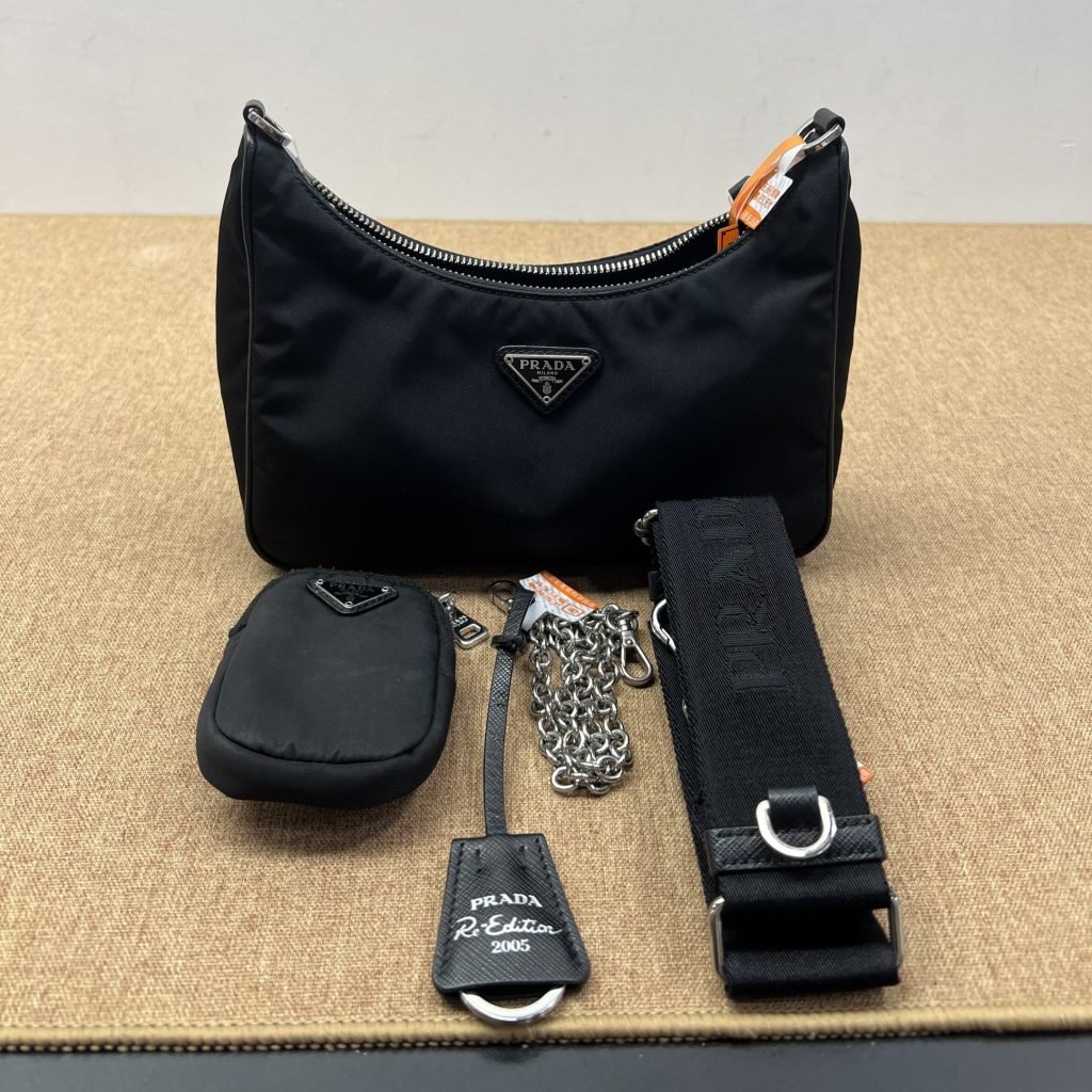 99% New Prada 3‑in‑1, Black, Shoulder