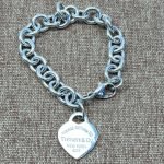 98% New Tiffany Blue Enamel Heart Bracelet