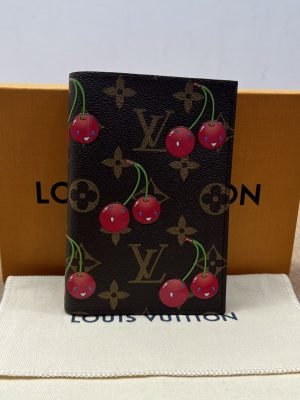 Brand New LV Passport Holder, Cherry Monogram, Chip