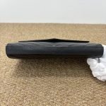 99% New YSL Envelope, Black‑Silver, Medium