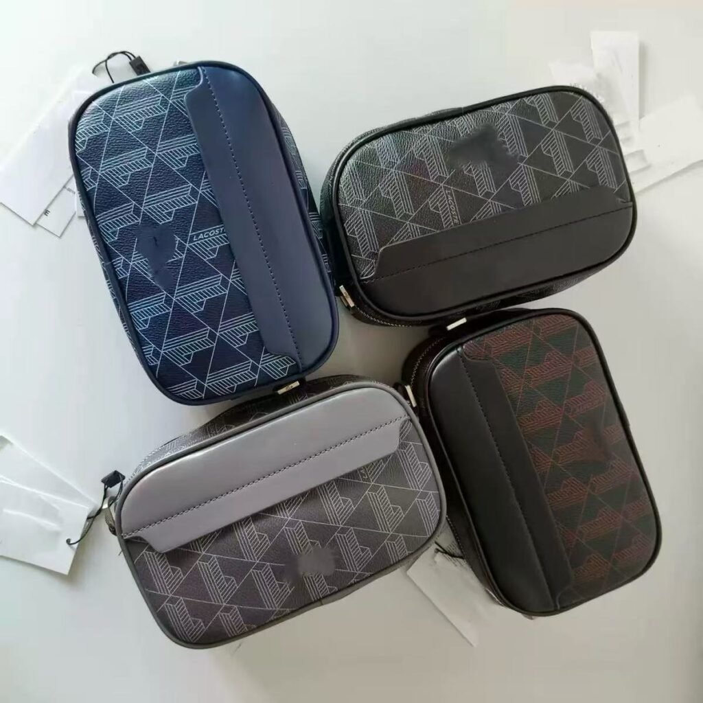 Geometric Print Crossbody Camera Bag